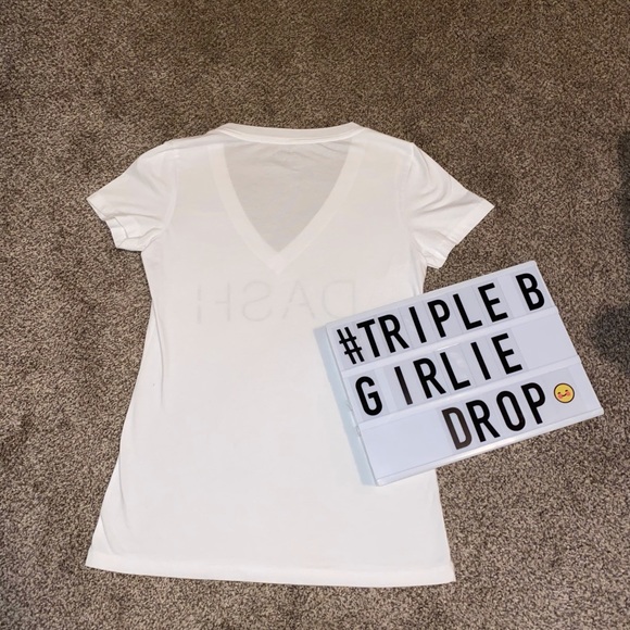 Black and White Kardashian "Dash" Store V-Neck - Picture 2 of 4